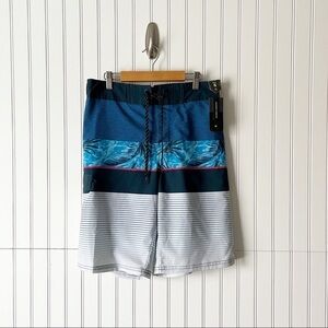 Ocean Current Mens Small Multiprint Board Shorts